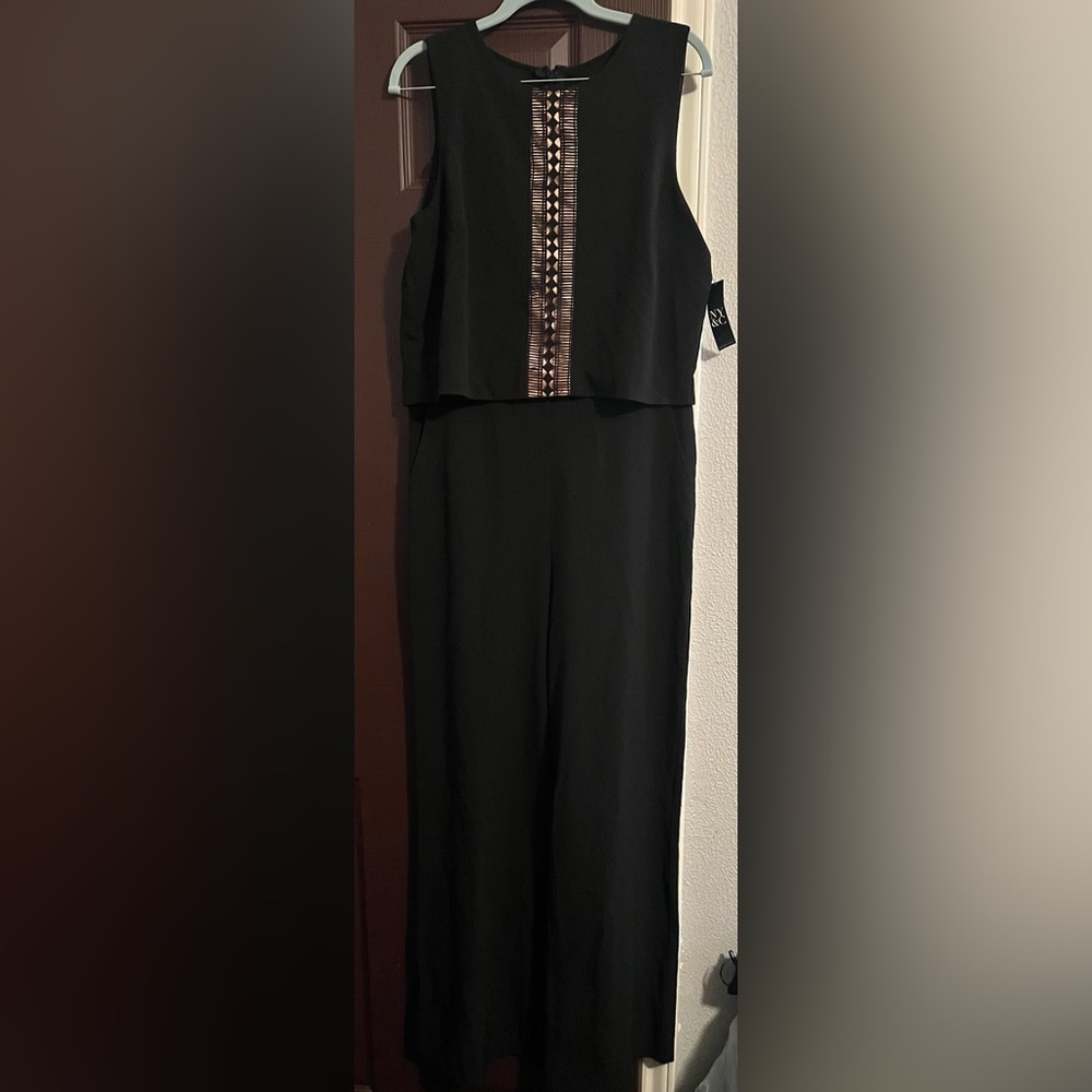New York & Company Black Jumpsuit Classic Style